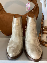 Load image into Gallery viewer, Findlay Gold Shimmer Cowboy Boot
