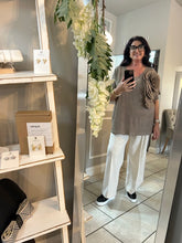 Load image into Gallery viewer, Malissa J Pleated Flower Topo
