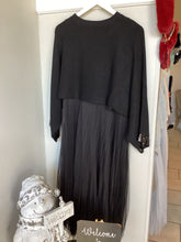 Load image into Gallery viewer, Sequin Cuff Knit &amp; Pleat  Dress
