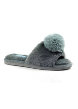 Load image into Gallery viewer, Lunar Cara Grey Slippers
