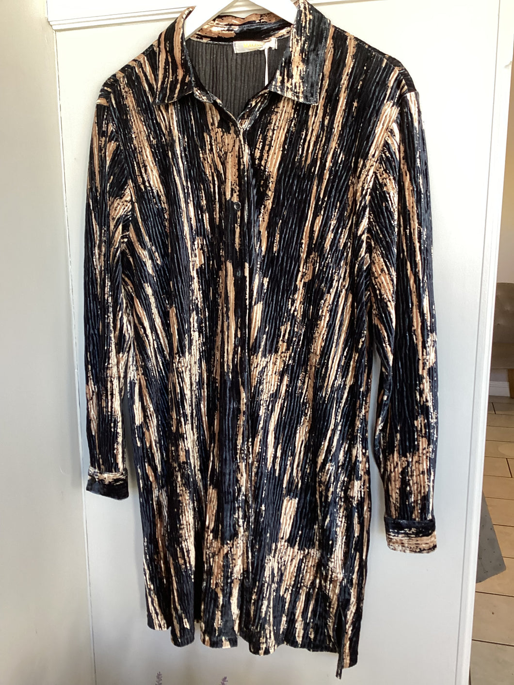 Malissa J Metallic Velvet Shirt