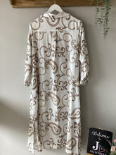 Load image into Gallery viewer, Malissa J Latte Embroidered Shirt Dress
