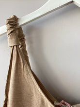 Load image into Gallery viewer, Natural Linen Look Ruched Sleeve Maxi Dress
