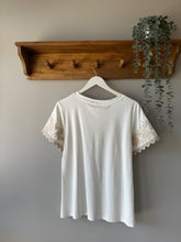 Load image into Gallery viewer, Lace Trim Sleeve T-Shirt
