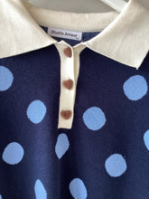 Load image into Gallery viewer, Dotty Long Sleeve Polo
