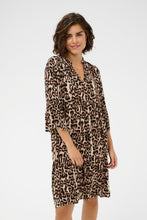 Load image into Gallery viewer, KAFFE Ellen Leopard print dress
