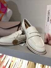 Load image into Gallery viewer, Marco Tozzi Cream Patent Loafer
