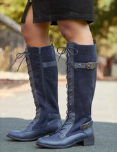Load image into Gallery viewer, Fairweather Lace Up Riding Knee High
