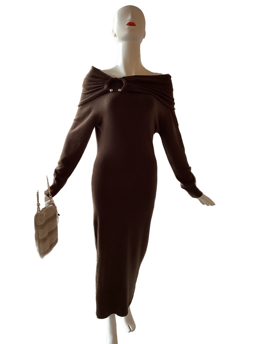 Buckle Knitted Dress