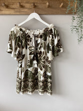 Load image into Gallery viewer, Malissa J Sage Floral Ruffle Top
