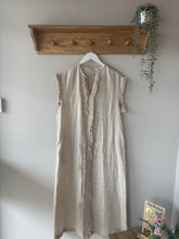 Load image into Gallery viewer, Malissa J - Raw Edge Linen Dress
