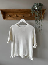 Load image into Gallery viewer, Ruffle Trim Fine Knit Top
