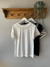 Load image into Gallery viewer, Lace Trim Sleeve T-Shirt
