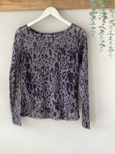 Load image into Gallery viewer, KAFFE Johanna Leopard Print Mesh Top
