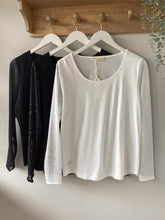 Load image into Gallery viewer, Malissa J Sparkle Sleeve Top
