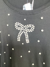 Load image into Gallery viewer, Malissa J Jewelled Bow T Shirt
