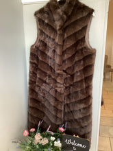 Load image into Gallery viewer, Malissa J Faux Fur Long Luxe Gilet
