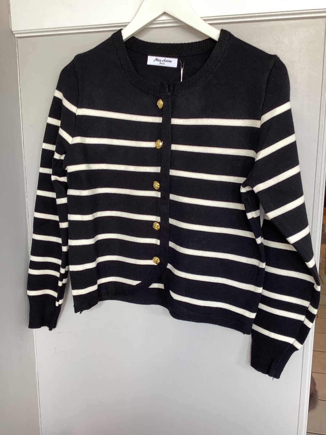 Parisian Stripe Cardigan