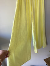 Load image into Gallery viewer, Sunny Lemon Linen BlendWide-Leg Pants
