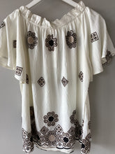 Load image into Gallery viewer, MalissaJ Mono Ruffle Top
