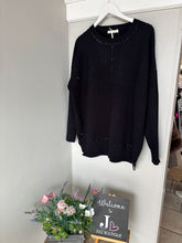 Load image into Gallery viewer, Malissa J - Studded Round Neck Jumper
