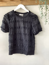 Load image into Gallery viewer, Midnight Lace Frill Top
