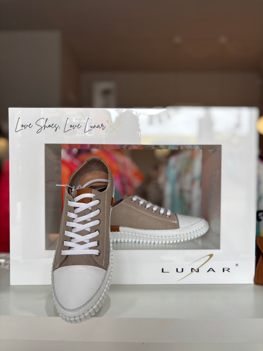 Lunar - Truffle Trainers (Stone)