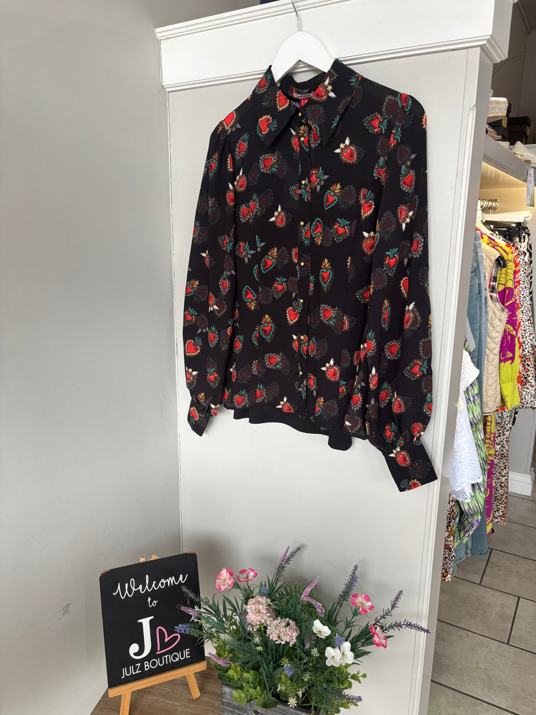 JoeBrowns - Heart Print Georgette Blouse With Cami