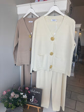 Load image into Gallery viewer, Large Button Cardigan Lounge Set
