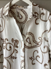 Load image into Gallery viewer, Malissa J Latte Embroidered Shirt Dress
