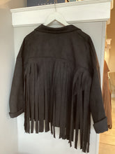 Load image into Gallery viewer, Faux Suede Tassel Jacket
