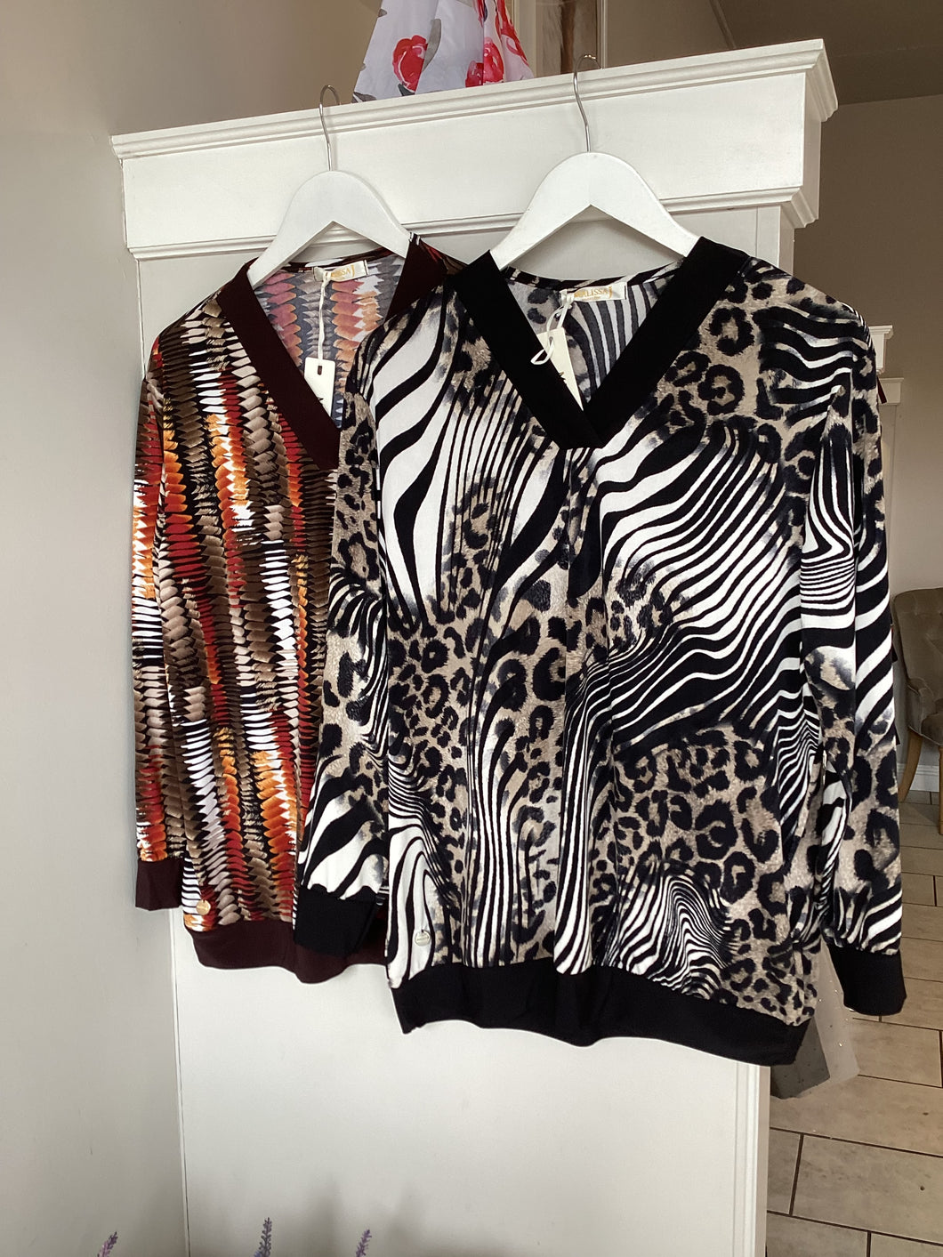 Malissa J Multi V Neck Top