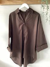 Load image into Gallery viewer, Relaxed Fit Cuffed Sleeve Shirt
