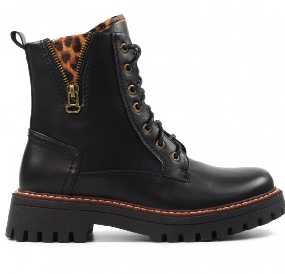 Lunar Colorado Black Ankle Boot