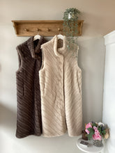 Load image into Gallery viewer, Malissa J Faux Fur Long Gilet Pre-order
