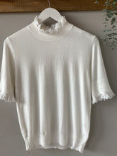 Load image into Gallery viewer, Frill Collar Short Sleeve Jumper
