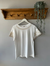 Load image into Gallery viewer, Lace Trim Sleeve T-Shirt
