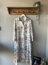 Load image into Gallery viewer, Malissa J Latte Embroidered Shirt Dress

