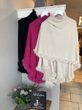 Load image into Gallery viewer, Multiway Fur Trim Cape
