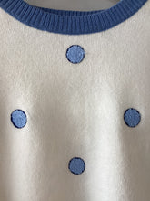 Load image into Gallery viewer, Cream Knit Long Sleeve Polka Dot Sweater
