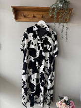 Load image into Gallery viewer, Cow Print Collared Dress
