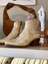 Load image into Gallery viewer, Findlay Gold Shimmer Cowboy Boot
