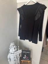 Load image into Gallery viewer, Malissa J - Ruffle Shoulder Top
