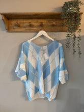 Load image into Gallery viewer, Argyle Fine Knit Top
