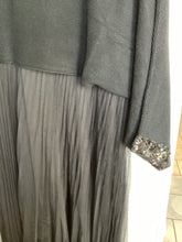 Load image into Gallery viewer, Sequin Cuff Knit &amp; Pleat  Dress
