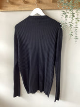 Load image into Gallery viewer, Solo Gold Button Ribbed Jumper

