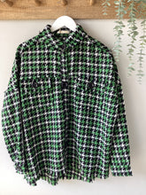 Load image into Gallery viewer, Malissa J Houndstooth Button-Up Shacket
