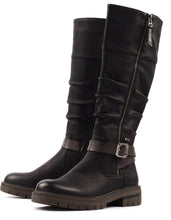 Load image into Gallery viewer, Lunar Margo Black Waterproof Long Boot
