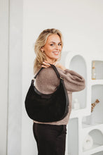 Load image into Gallery viewer, Elie Beaumont Crescent Suede Shoulder Bag

