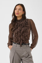 Load image into Gallery viewer, Saint Tropez Lijla Ruffle Blouse
